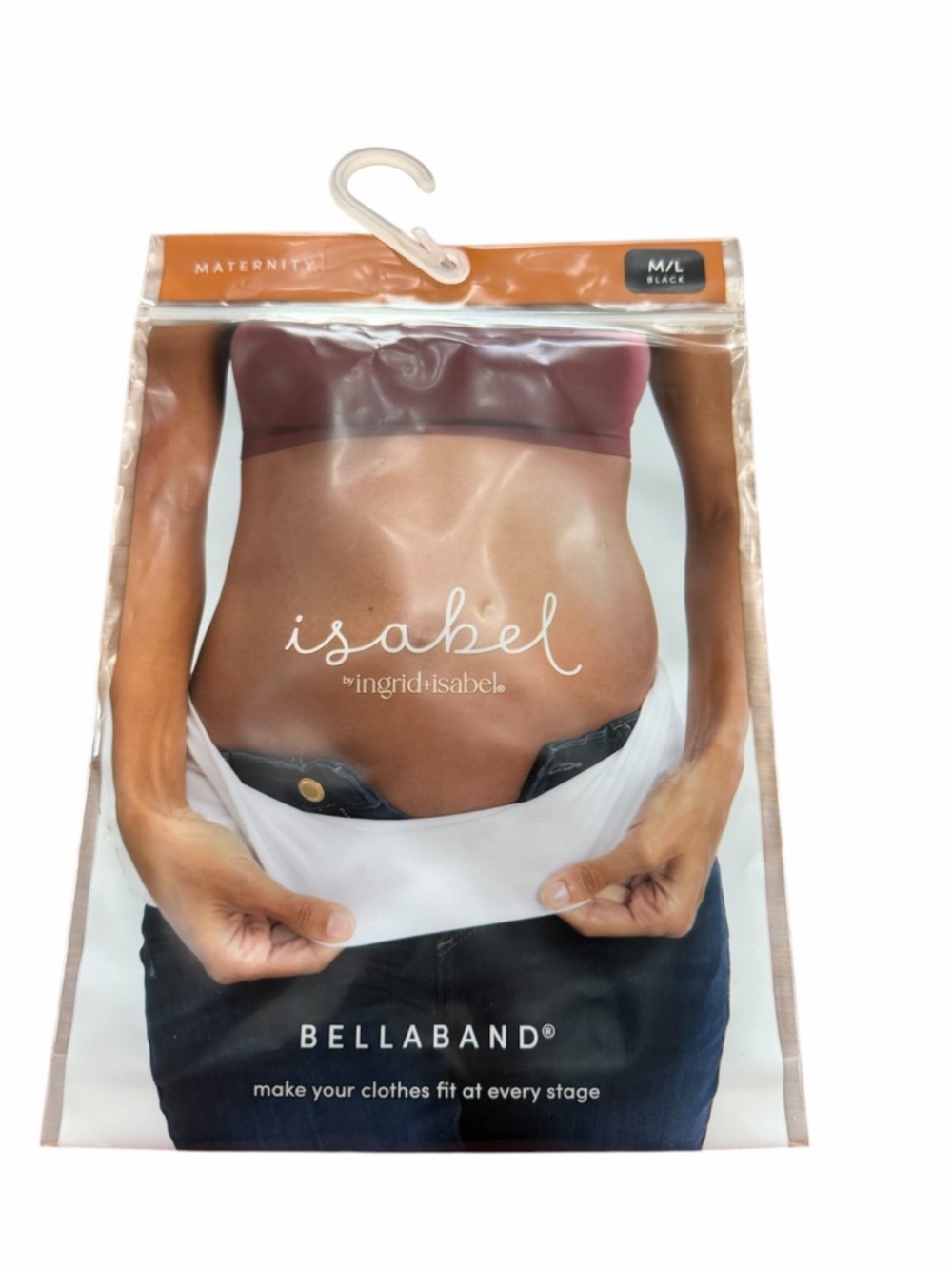Isabel by Ingrid & Isabel Bellaband Maternity Belly Band M/L Black  NEW - Picture 2 of 5